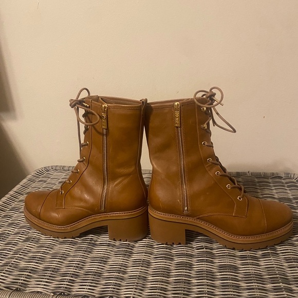 Michael kors cognac leather booties new - Picture 3 of 10